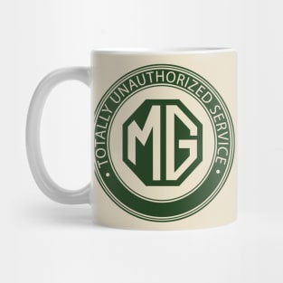 MG cars totally unauthorized service Mug